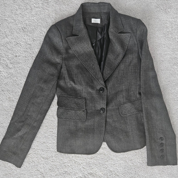 #30- Suzy Shier ladies pant suit grey wide leg size 3/4 - Picture 1 of 3